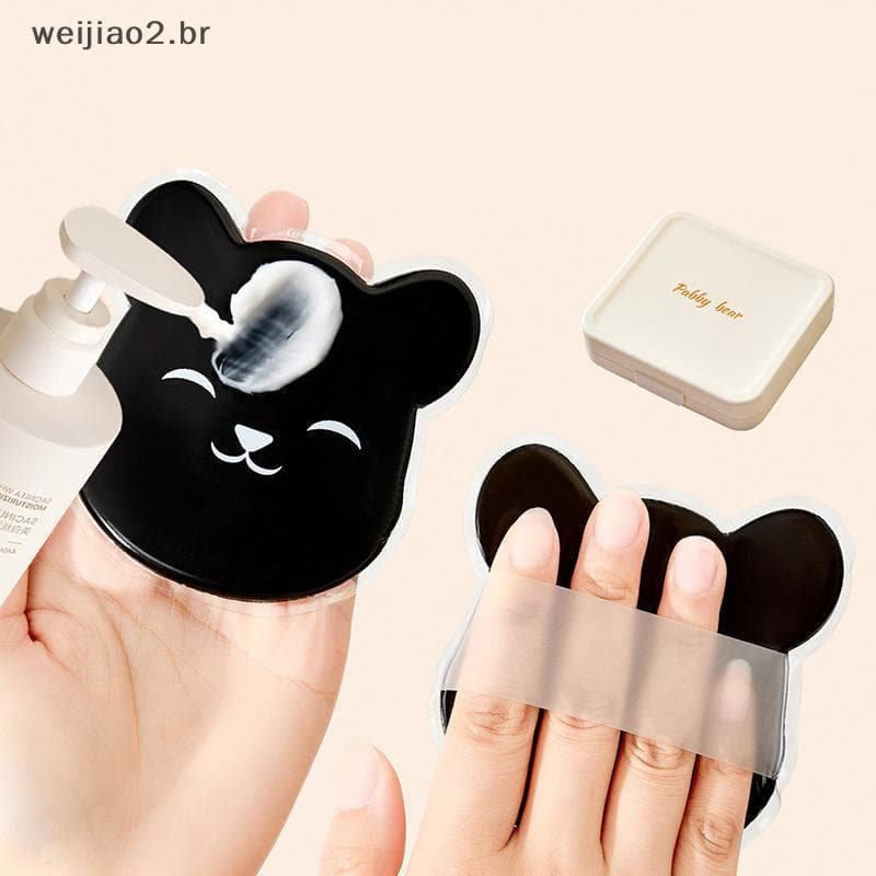 weijiao2 . BR Luva Autobronzeadora De Silicone Bear : De Loção Macia Evita Mãos Pegajosas