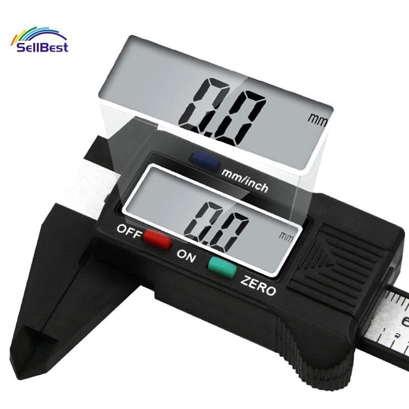 Sellbest 1PC Ferramenta De Reparo Relojoeiro 100mm Eletrônico Digital Caliper Fibra Carbono Dial Vernier Calibre Micrôme