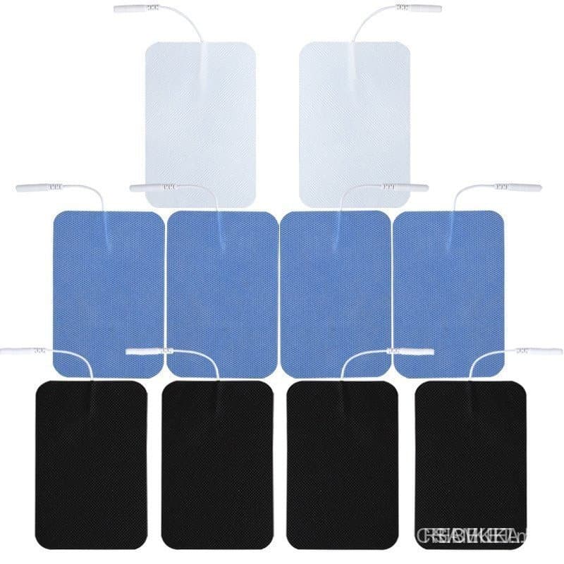 Almofadas de Eletrodo Autoadesivas para Estimulador Muscular e Nervoso, Adesivo de Gel para Massajador Corporal, Acessór