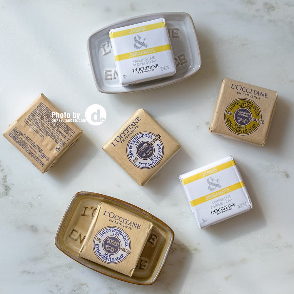L'Occitane Verbena Manteiga de Karité Leite Grace Jasmine Sabonete 50G Lembrança Viagem Portátil Fragrância Segurando