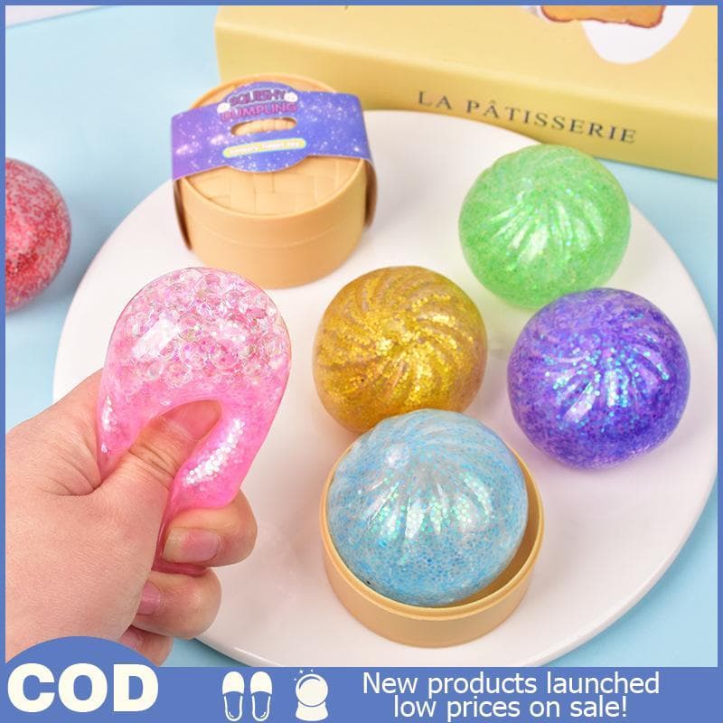 Simulação Bolinho Bola De Estresse Macio Espremer Brinquedo De Alívio De Pressão Para Relaxamento De Ansiedade No Ambien
