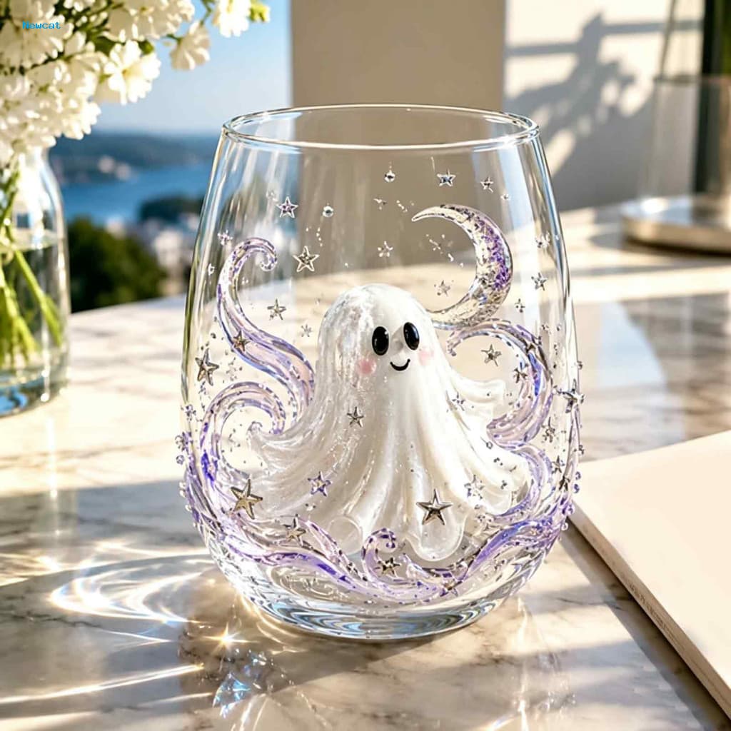 { Newcat } Presentes Para Festas De Inauguração , Copos Decorativos De Outono Com Elementos 3D Assustadores Bebidas