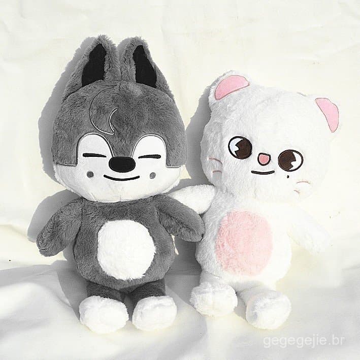 50cm Kpop Ídolo Vadios Crianças Skzoo FM JINRET BBOKARI Brinquedo De Pelúcia SKZ BANGCHAN FELIX Boneca Presentes