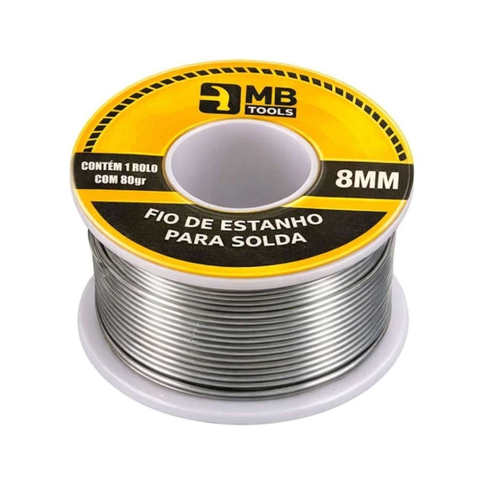 Estanho Para Solda Eletrônica 8mm 80g MBtools