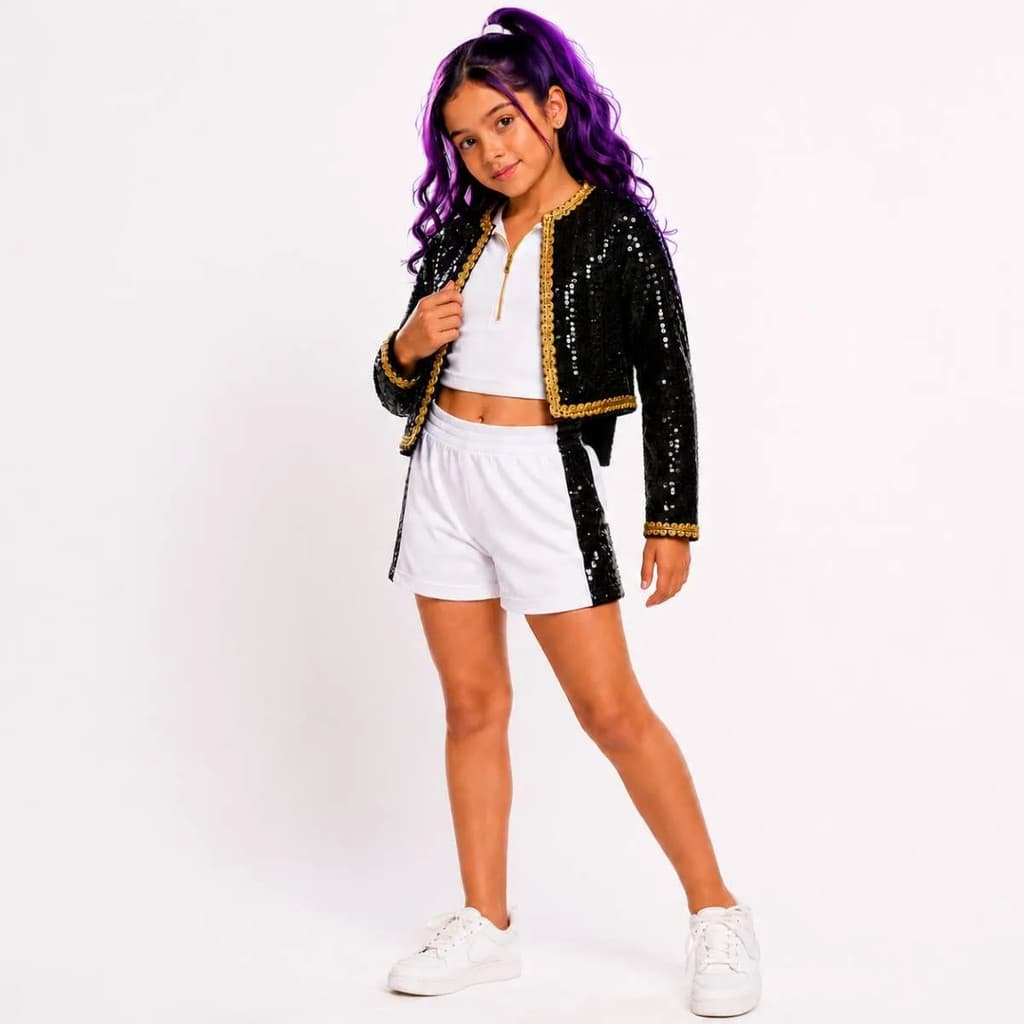 Fantasia Guerreiras Do K-pop Infantil Rumi Cosplay huntrix