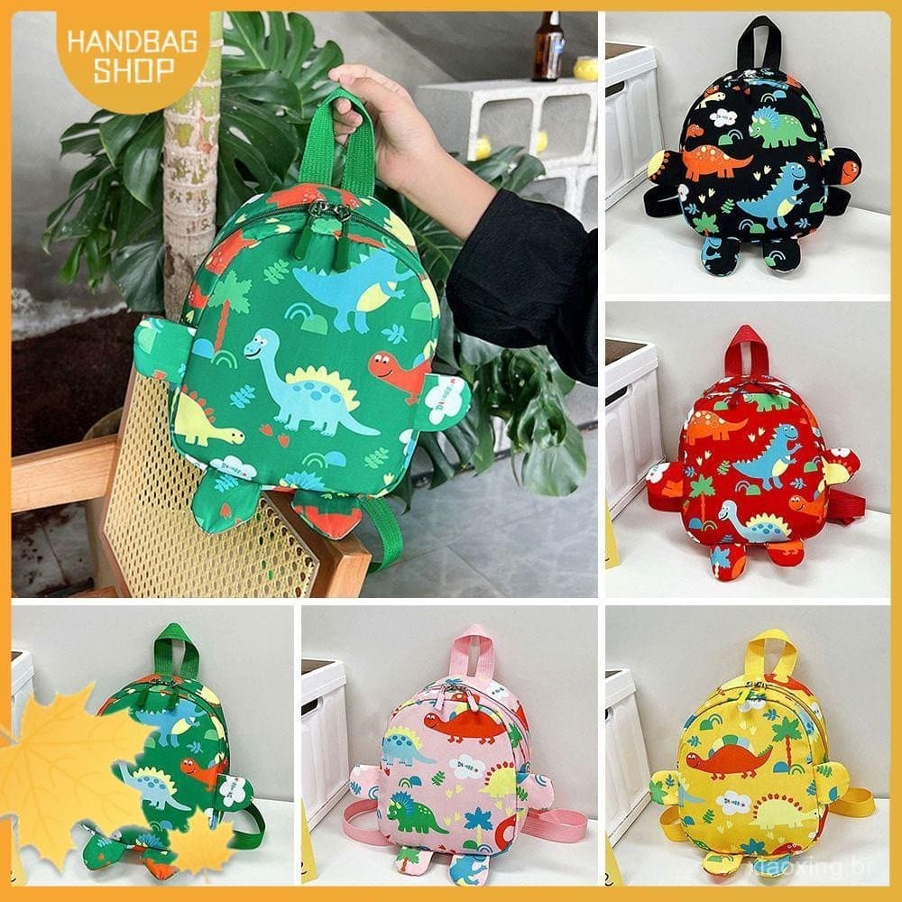 Mochila Infantil para Crianças, Meninos e Meninas, com Estampa de Dinossauro, Bolsa Escolar Ajustável para Jardim de Inf