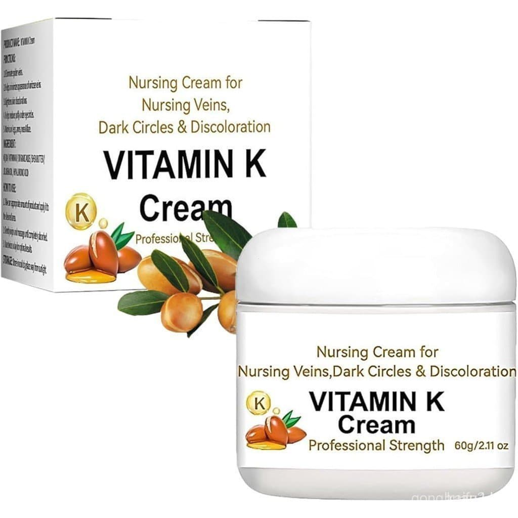 Creme de Cuidado com Vitamina K, Adequado para Veias, Olheiras e Manchas, Creme Extraordinário para Varizes, Alivia a Fa
