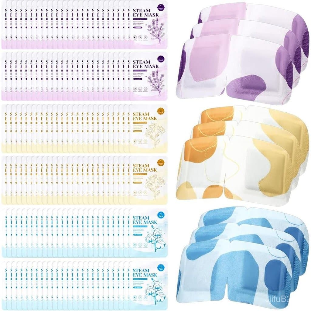 120 Unidades De Máscaras Para Os Olhos A Vapor Descartáveis Com Autoaquecimento Em Massa Dormir Spa Secos Home Office Tr