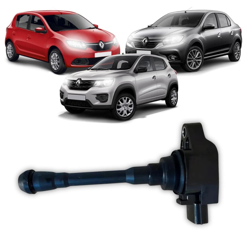 Bobina de Ignição Sandero Logan Kwid 1.0 12V 2016/... 3 Pinos