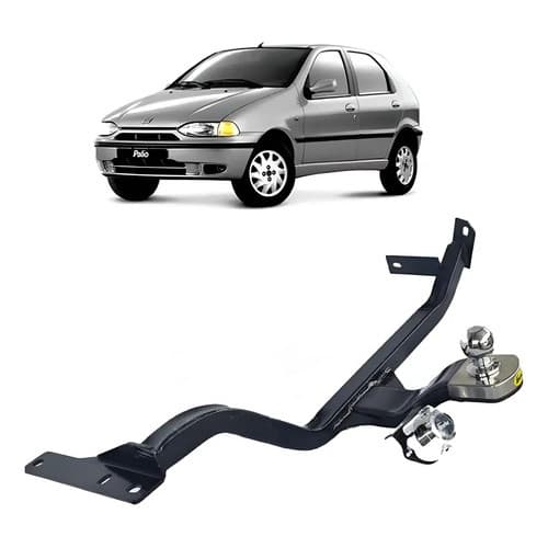 Engate Reboque Fixo Fiat Palio Hatch 1996 Até 2003 Tração 700 Kg Fixo Sem Furo