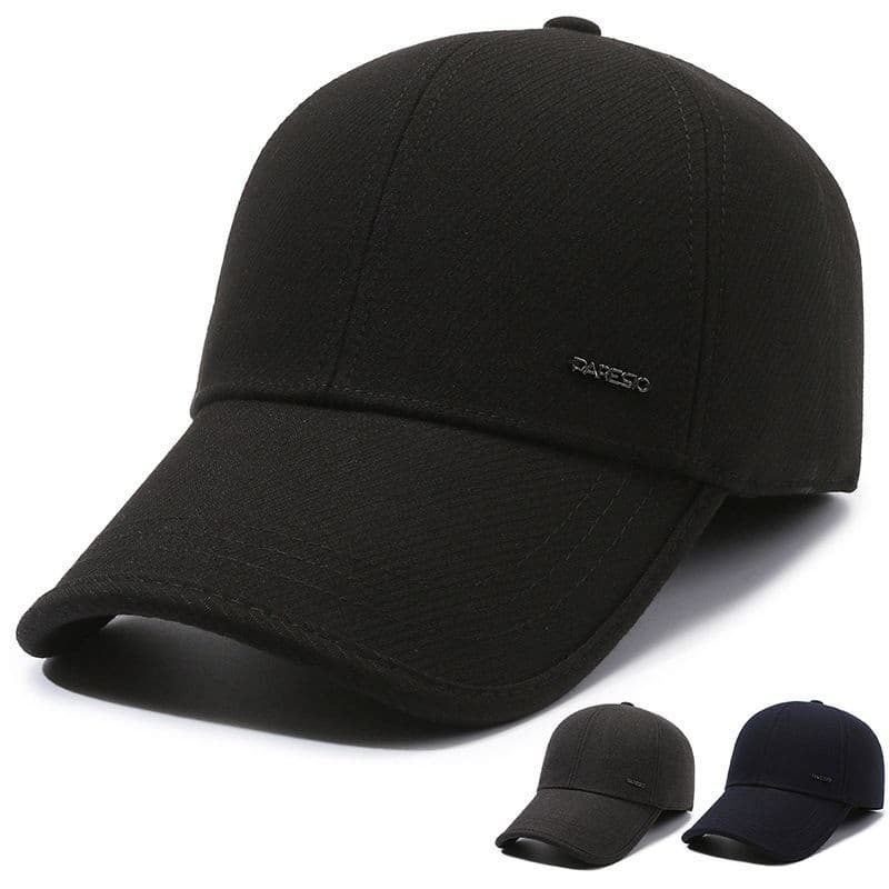 Chapéu masculino outono inverno meia-idade idosos proteção de orelha mais veludo engrossado quente Casual boné de beiseb