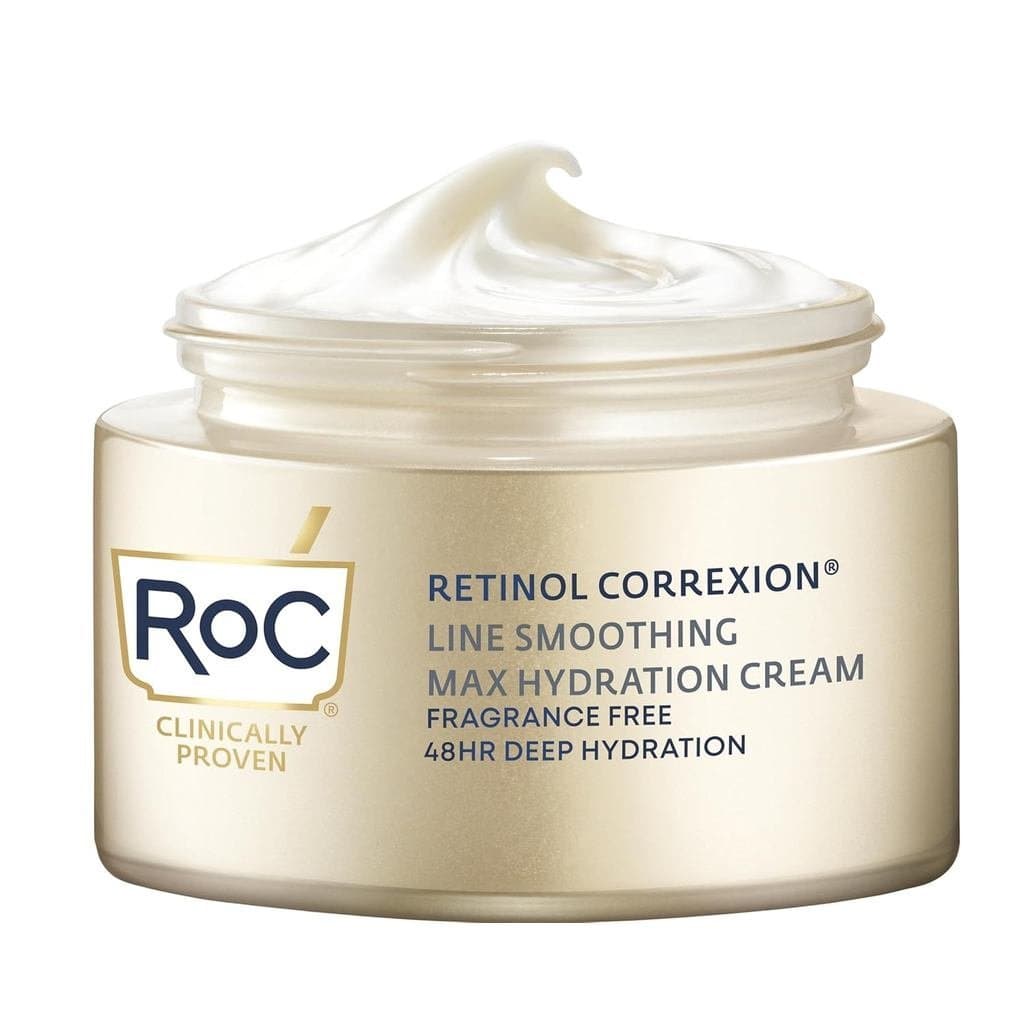 RoC Retinol Correxion Max Hydration Hidratante Facial Diário Antienvelhecimento com Ácido Hialurônico, Sem Fragrância, C