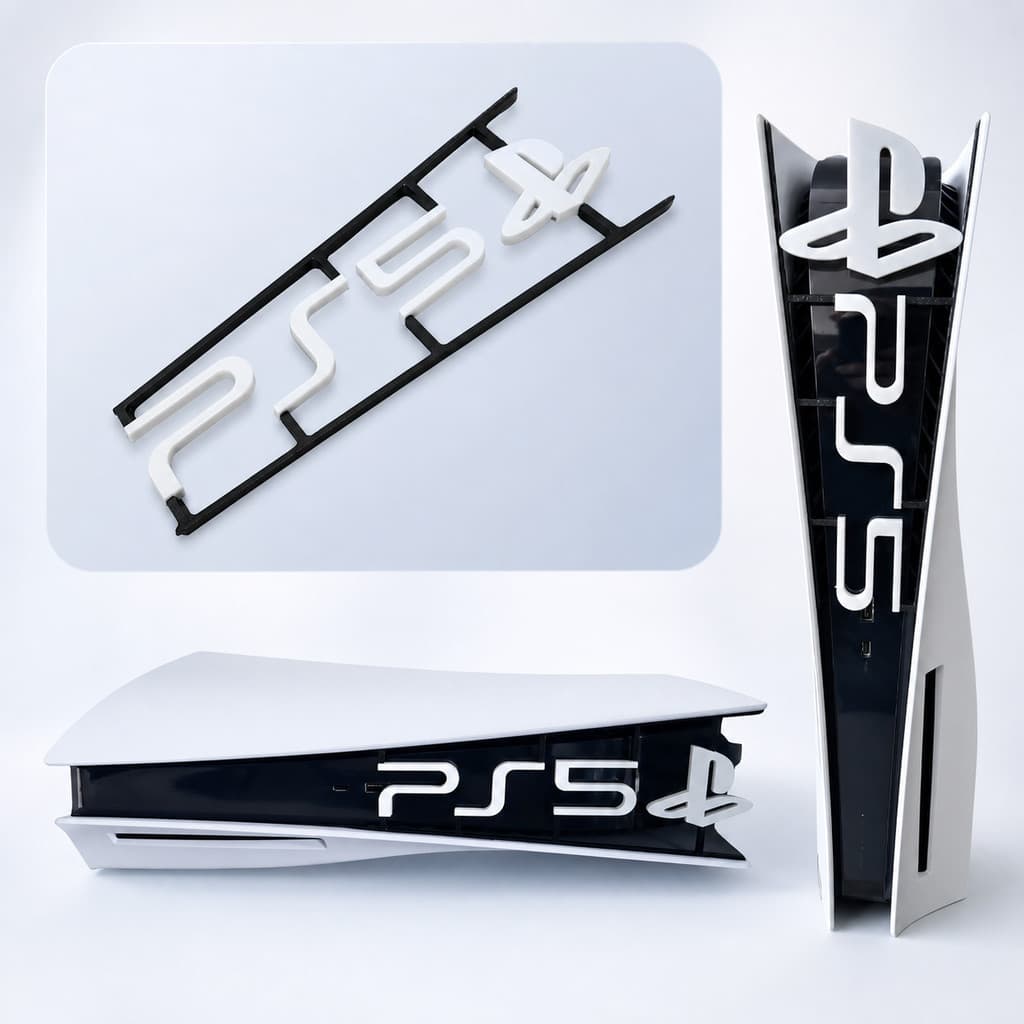 Aplique Decorativo para PS5 Fat Slim Pro Horizontal ou Vertical Friso Gamer