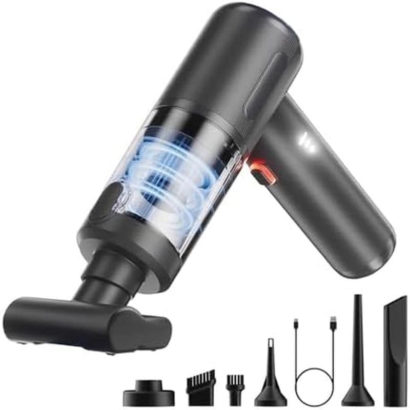 Limpador Interior Sem Fio Portátil Para Carro , Sucção Ultraforte De 20000Pa & amp ; Espanador De Ar , Motor Escova Filt