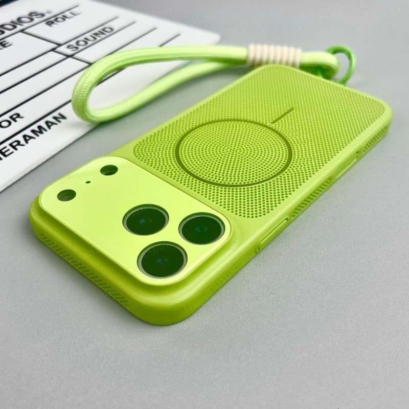 Capa De Telefone Com Resfriamento Magnético De Dissipação De Calor Compatível IPhone 17 12 13 14 15 16 Pro Max Plus Rígi
