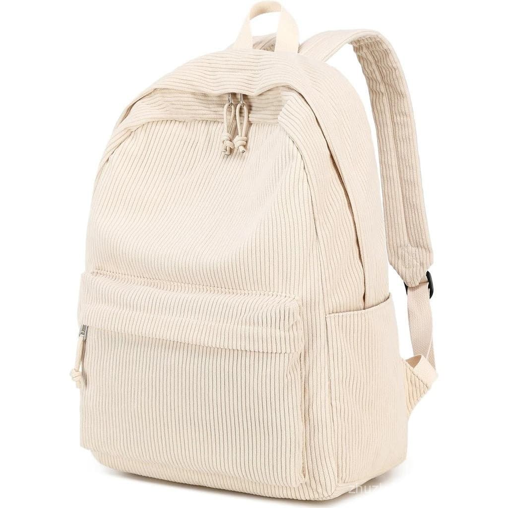 Mochila Escolar BTOOP para Adolescentes, Grande, de Corduroy, Leve, para Laptop de 15,6 polegadas, para Meninas e Mulher