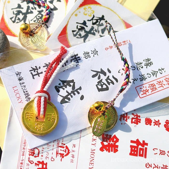 Novo Amuleto Japonês de Quioto Fukuen, Pingente de Cão de Rua de 5 Ienes, Presente de Feriado