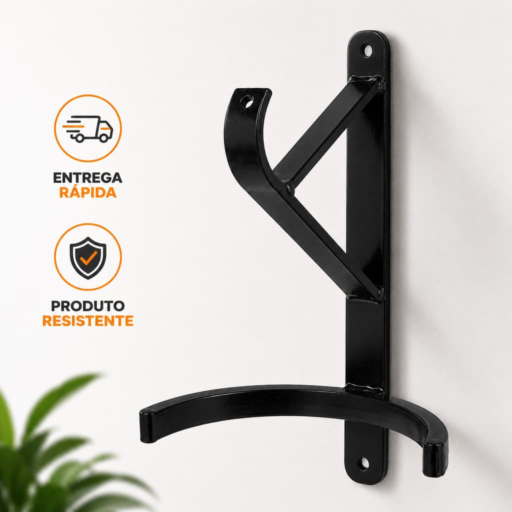 Suporte Botijão Gás P13 Parede Reforçado Aço Carbono Alta Resistência SMV
