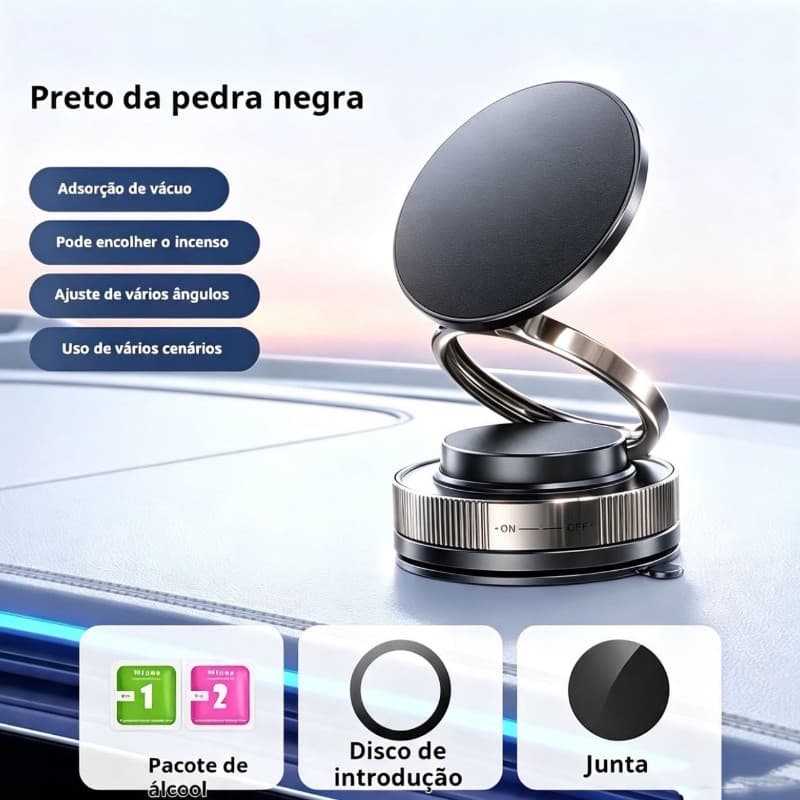 Dupla Face Ventosa Suporte Magnético Do Telefone Preguiçoso Multi-Função Dobrável De Armazenamento