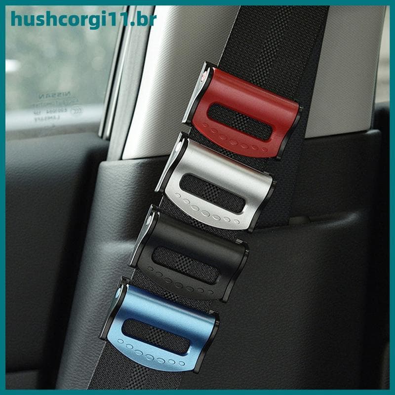 HUSH 2 Unidades ABS Clipe De Cinto De Segurança De Carro Fivela Antiderrapante Ajustador De Conforto 4 Cores BR