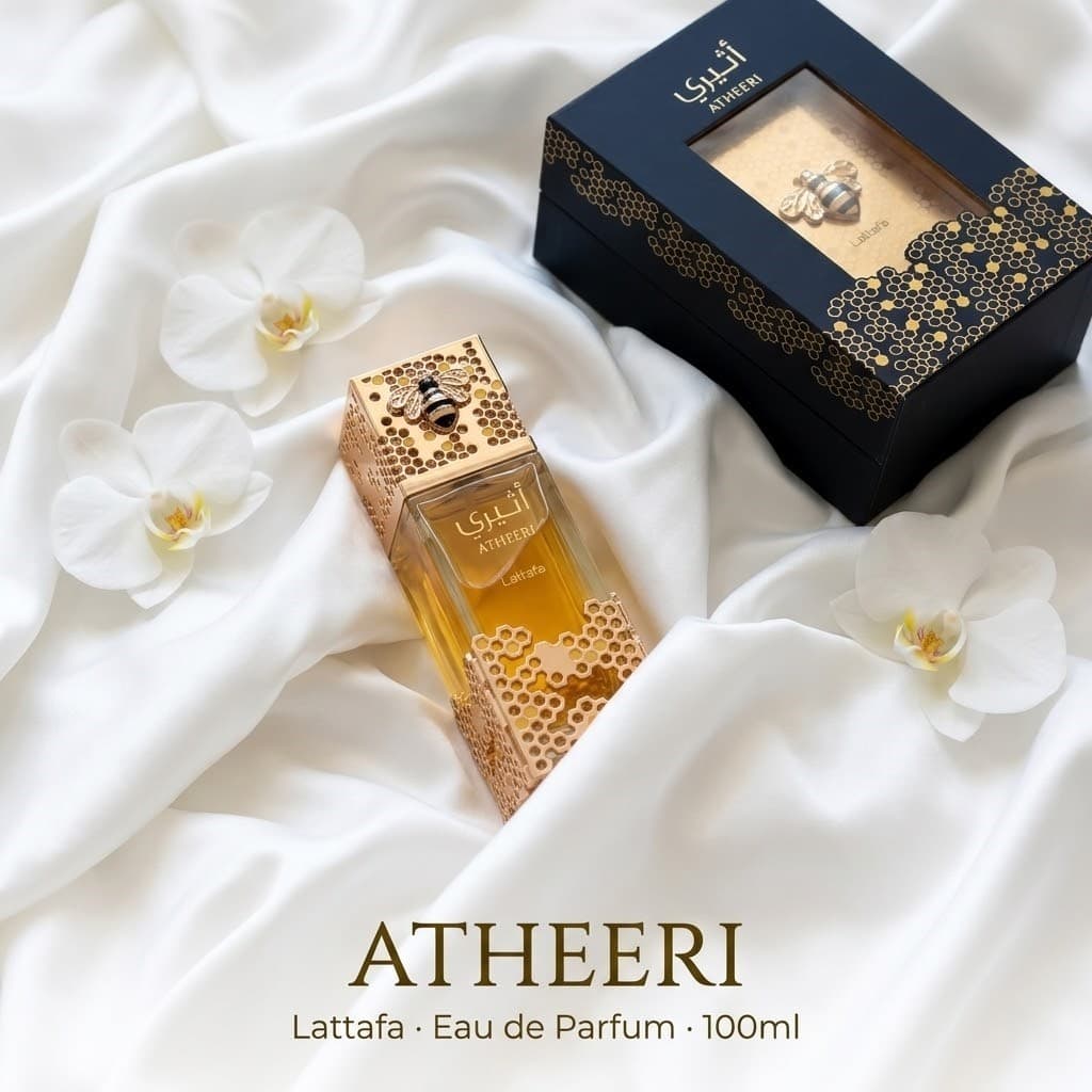 Lattafa Atheeri EDP Feminino Importado 100ml Original Árabe Floral Delicado Jasmim Baunilha Praia Encontro Dia