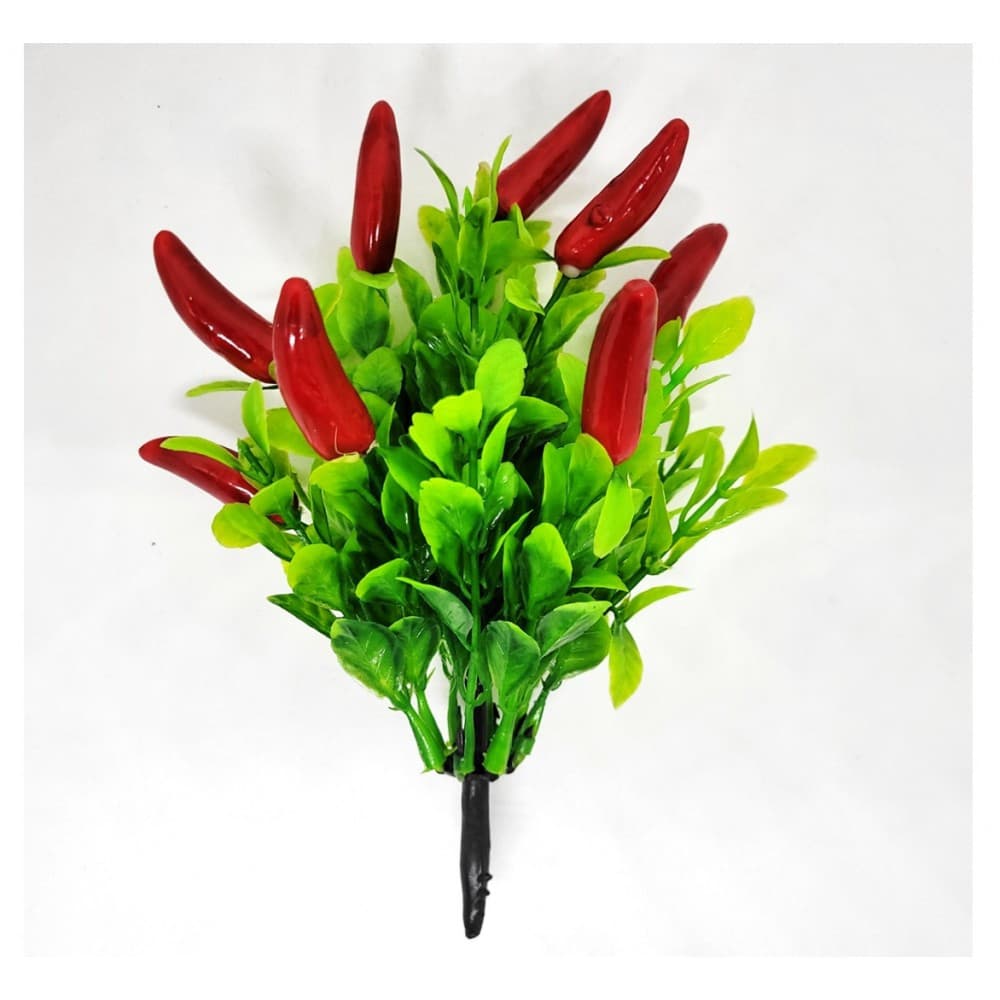 Buque De Pimenta Artificial Florzininha Delicada Planta Enfeite Decorativos