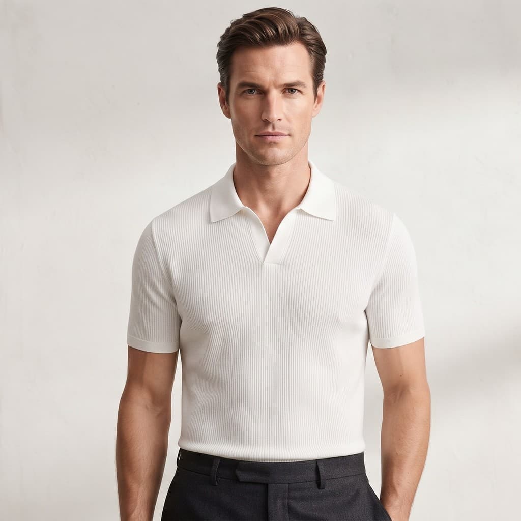 Polo Italiana Original Canelado Premium Camisa Oldmoney