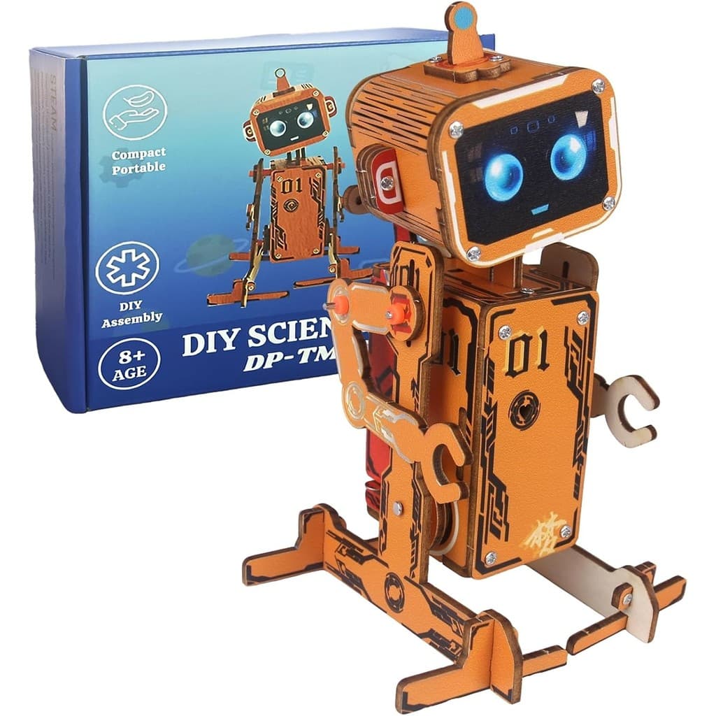 Kit De Robô De Madeira Para Crianças De 8 A 12 Anos , Brinquedo STEM Controlado Por Voz | Projeto De Robótica DIY Aprend