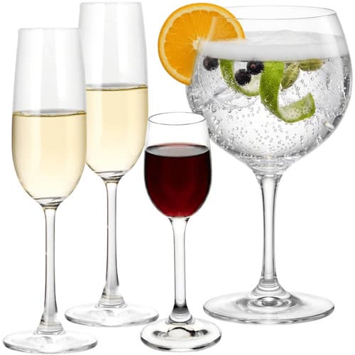Jogo 2 Taças Vidro Crystal Titanio Bohemia Anna Champanhe 220 ml