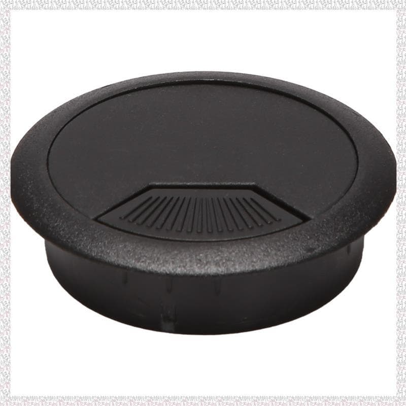 (Otgl) 2 Peças 50 Mm De Diâmetro Cabo De Fio De Mesa Ilhós Tampa De Furo Preta