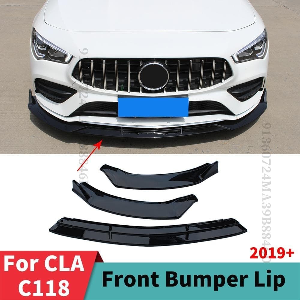 Decoração Modificada Acessórios De Ajuste Amortecedor Dianteiro Lábio Queixo Para Mercedes Benz CLA C118 W118 260 180 20