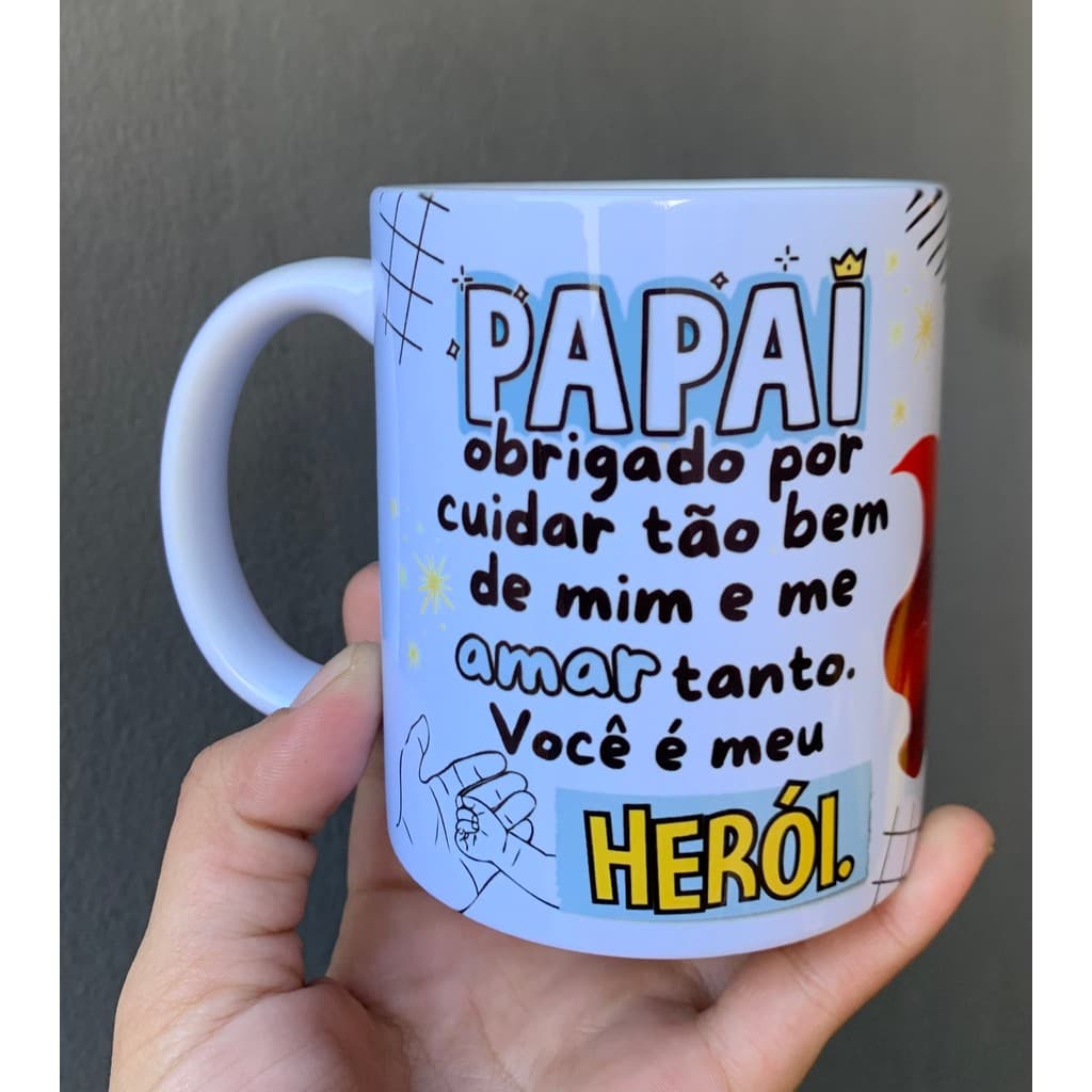 Caneca personalizada - Papai Herói
