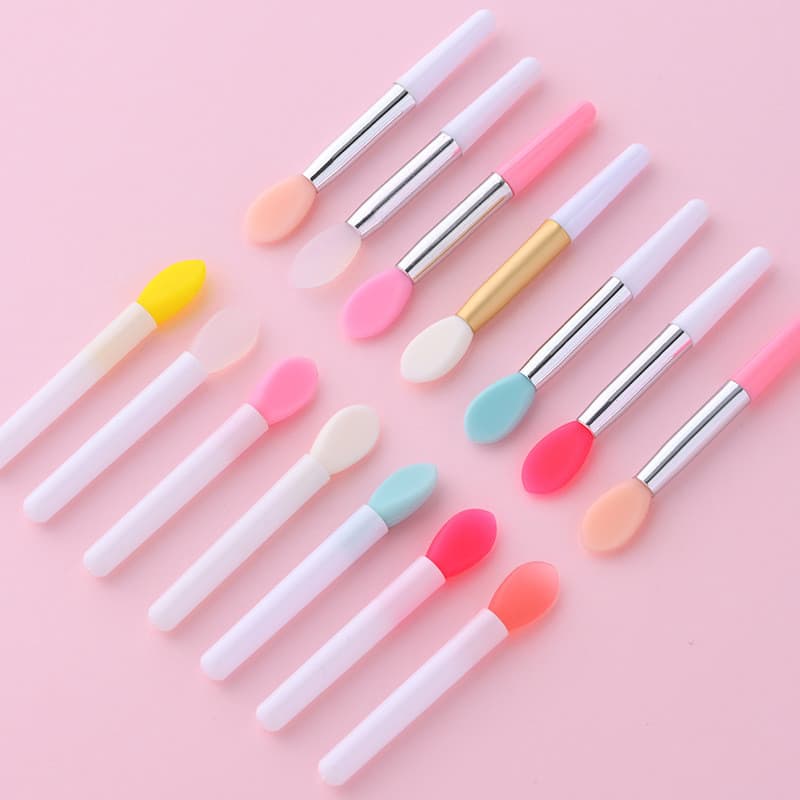 Pincel labial de Silicone, Mini pincel portátil para batom, máscara labial, corretivo pequeno, ferramenta de maquiagem p