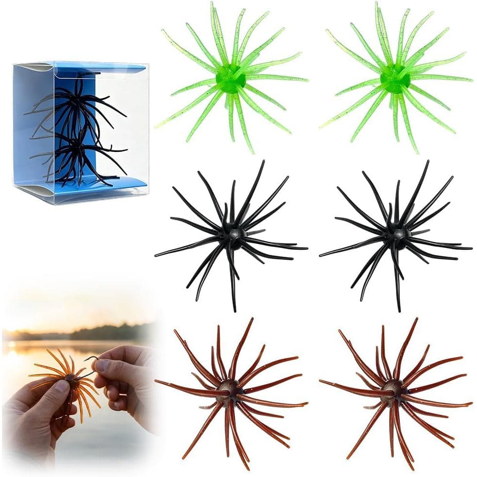 Isca Artificial para Poço, Isca Macia SeaUrhin, Isca Super Durável Talenture para Pesca de Robalo, Lúcio e Truta, Iscas