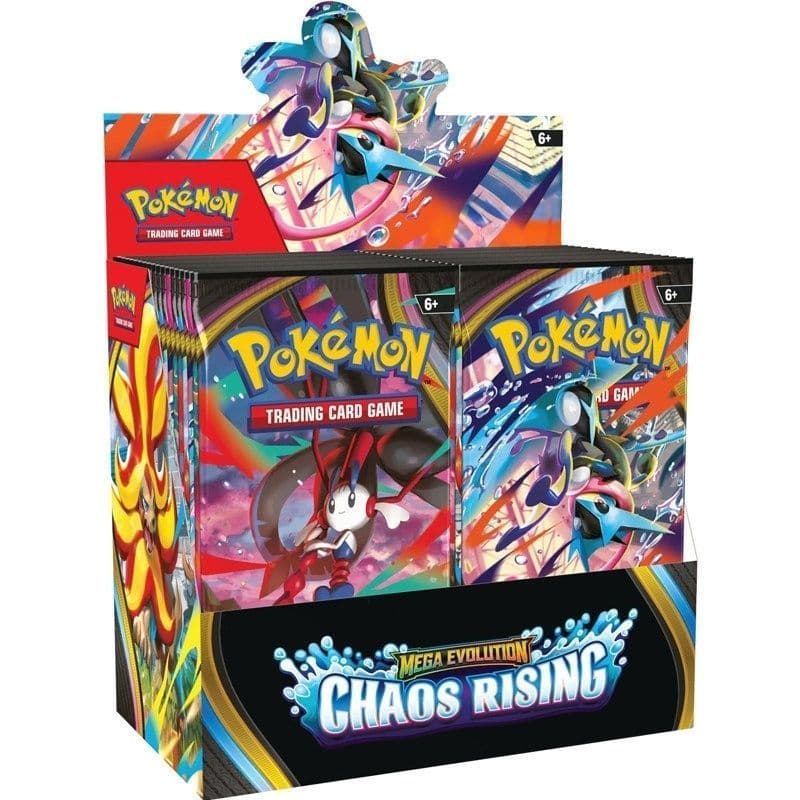 PTCG Pokémon Versão dos EUA ME04 Pacote de recarga de cartão Chaos Rising Inglês MEGA Koga Ninja Frog ETBr