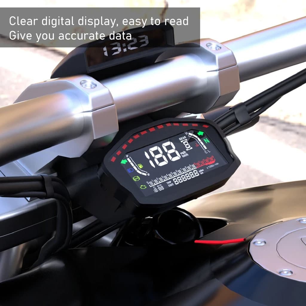 TMA ~ Painel Digital De Para Motocicleta DC8 12V Velocímetro Odômetro Tacômetro Medidor De RPM Substituição Suzuki 1 2 4