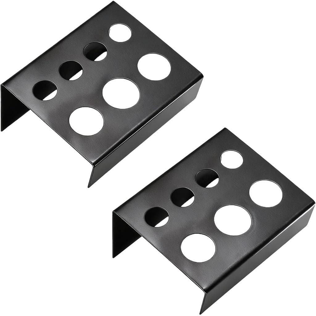Conjunto de 2 Suportes para Copos de Tinta de Tatuagem com 7 Furos, Suporte de Aço Inoxidável para Tampas de Pigmento pa
