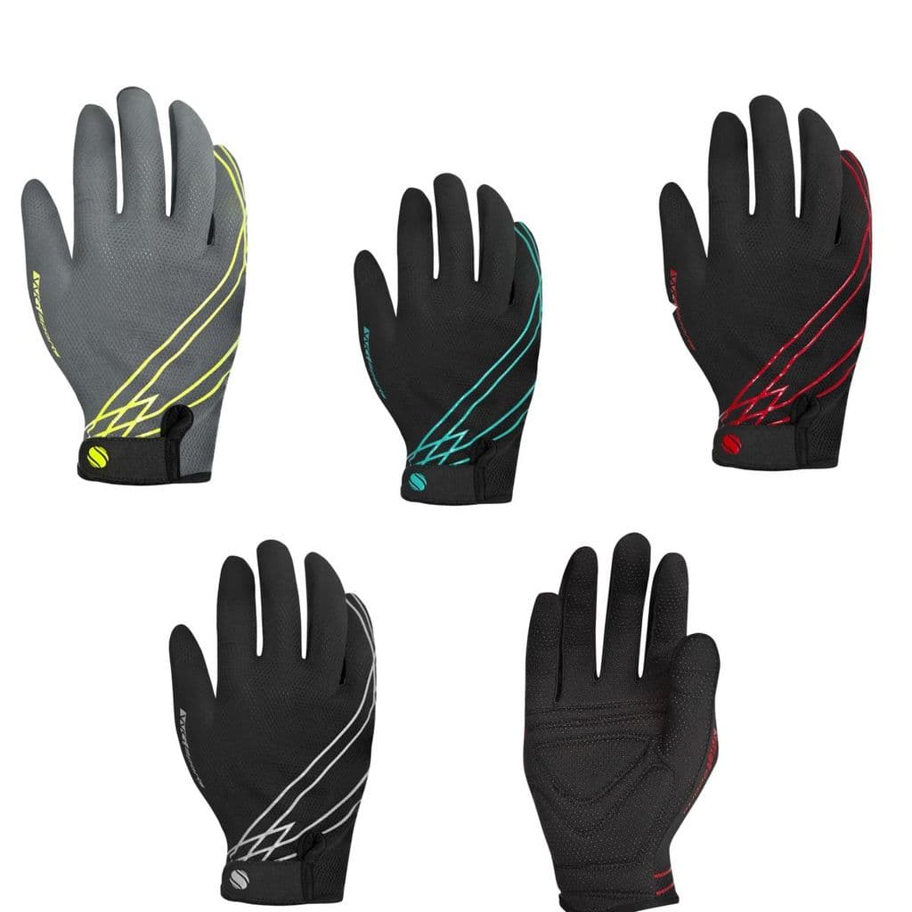 Luva Ciclismo Bike Confortável Respirável com Velcro e Palma Acolchoada  Cycle