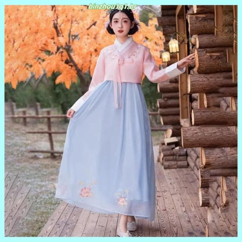 Traje étnico coreano Yonji princesa traje tradicional tribunal coreano senhoras fotografia estendida viagem fotografia t