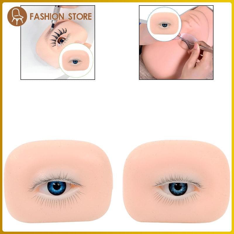 [Wishshopeelq] Modelo De Olho De Silicone 5D Ferramenta De Prática De Maquiagem Para Esteticistas Iniciantes À Direita