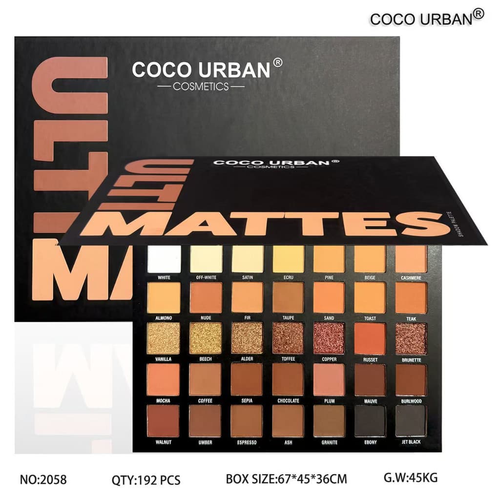 Nova paleta de sombras com 35 cores em tons de laranja europeus e americanos, especializada para maquiagem de palco.