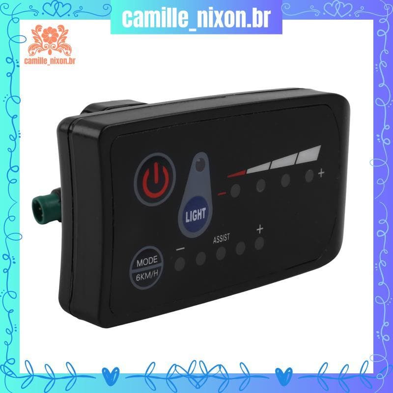 [camille_nixon.br] S810 Medidor De Bicicleta Elétrica Display LED 36V IP65 Para 5PIN