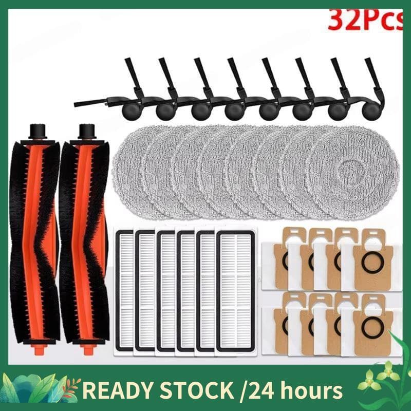 Para H50 PRO/OV42GL Robô Aspirador De Pó Acessórios Escova Lateral Principal Mop Pano Filtro HEPA Saco Peças Reposição