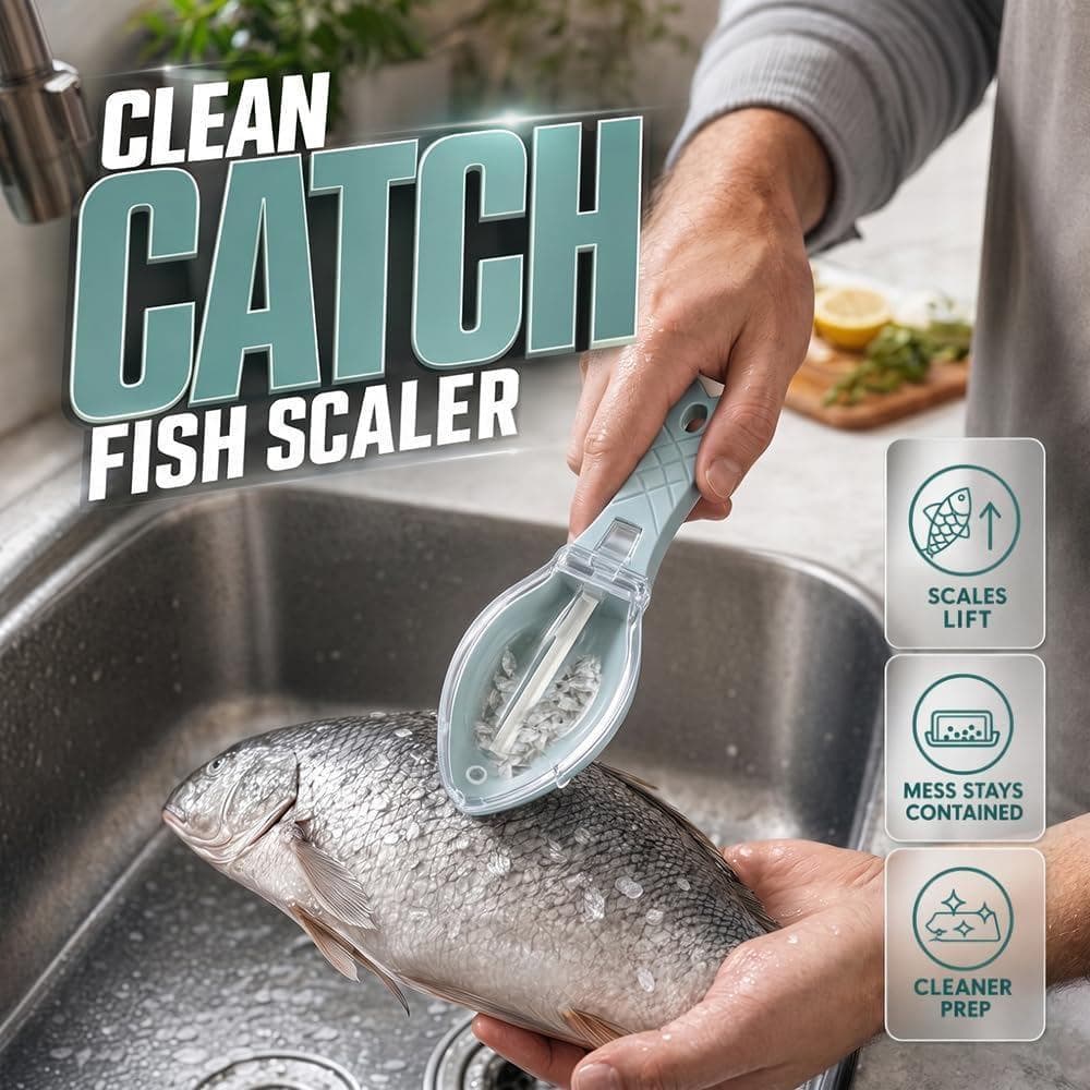 Removedor de Escamas de Peixe, Ferramenta para Remover Escamas de Peixe com Cabo de Design Coberto, Ferramenta de Limpez