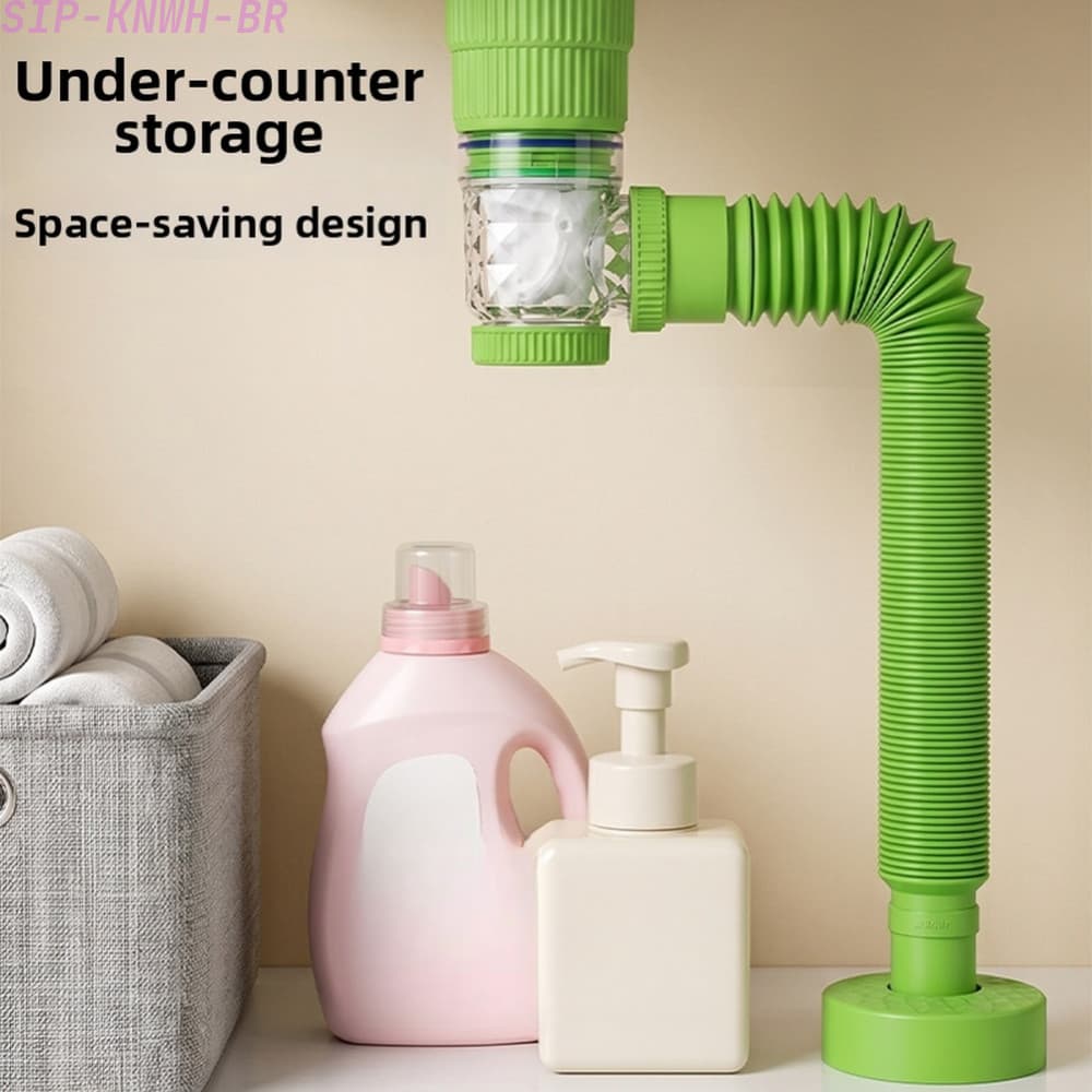 [SIP-KNWH-BR]Wall Mount Sink Drain Pipe Space Saving Leak  FOR proof  Anti Smell Bathroom-New In 11-