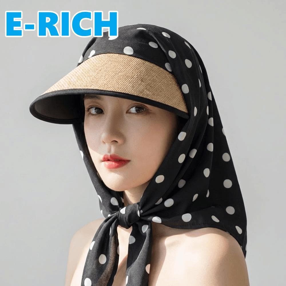 Boné de Beisebol ERICH1 com Cachecol, Boné Hip-hop Estilo Coreano, Faixa de Cabelo KUUJ