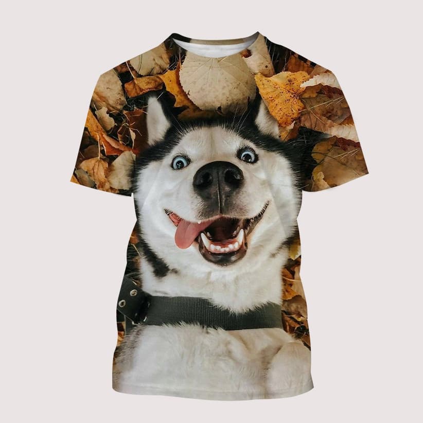2026 T Camisa Engraçado Cães Husky Malamute Impressão 3D Camisetas Streetwear Masculino Feminino Casual Moda O-Pescoço O