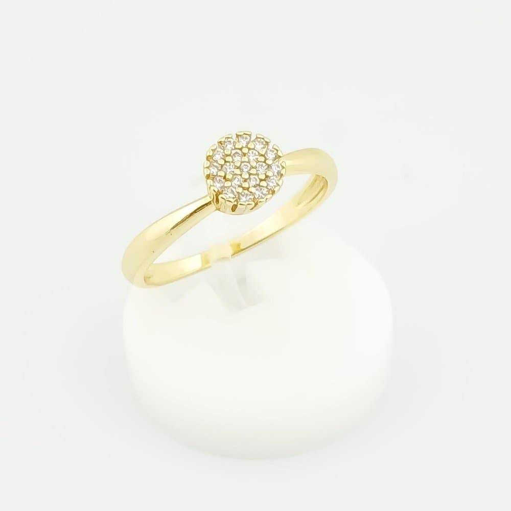 Anel Chuveirinho 0,6CM Chavejado Banhado a Ouro 18k 22