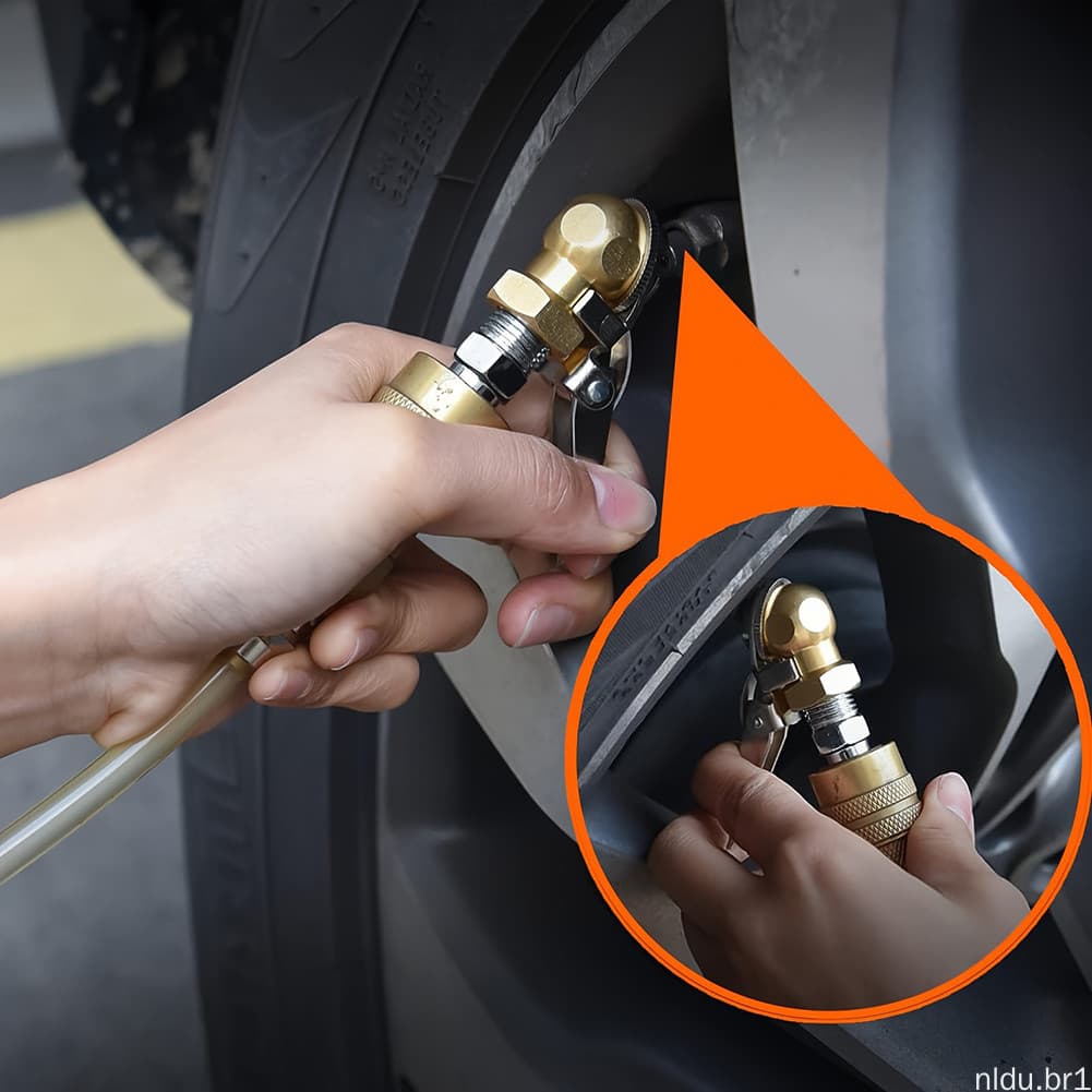 Mandril De Ar De Pé Esférico NPT De 1/4 " Com Clipe Para Compressor Conexão Rápida Sem Vazamento De Válvulas De Pneu Enc