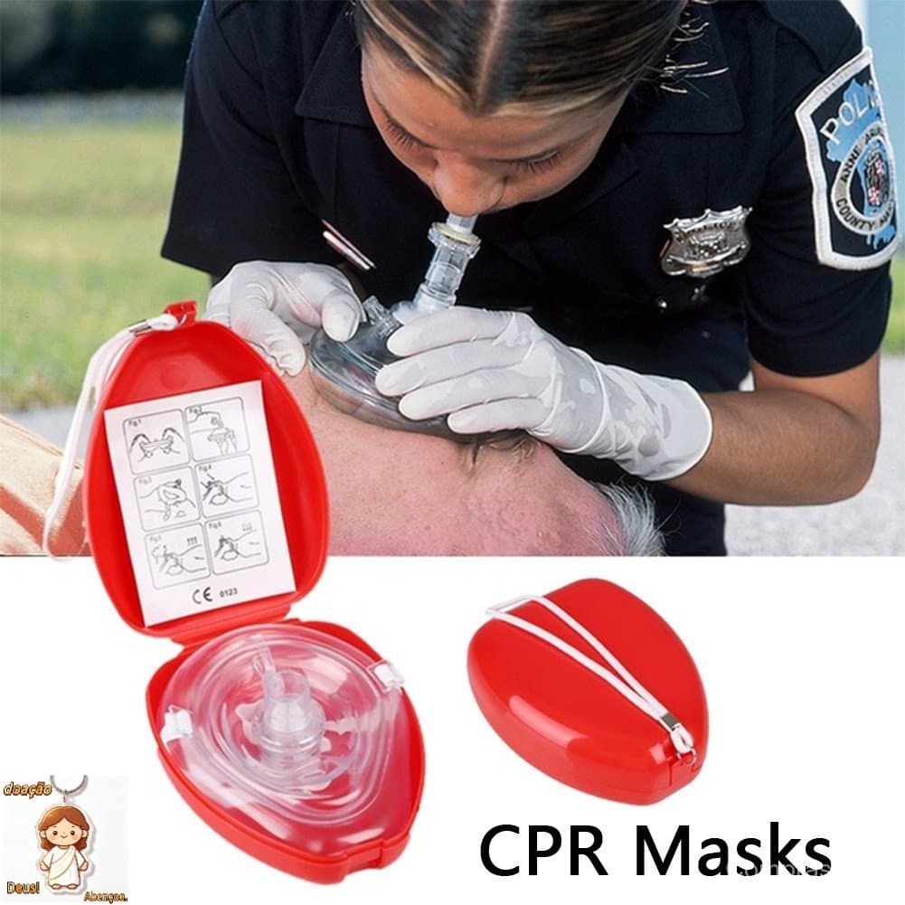 Máscaras Profissionais De Primeiros Socorros , Máscara Respiratória De Rcp , Ressuscitador , Válvula Unidirecional , Fer